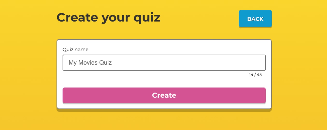 create your own quiz assignment