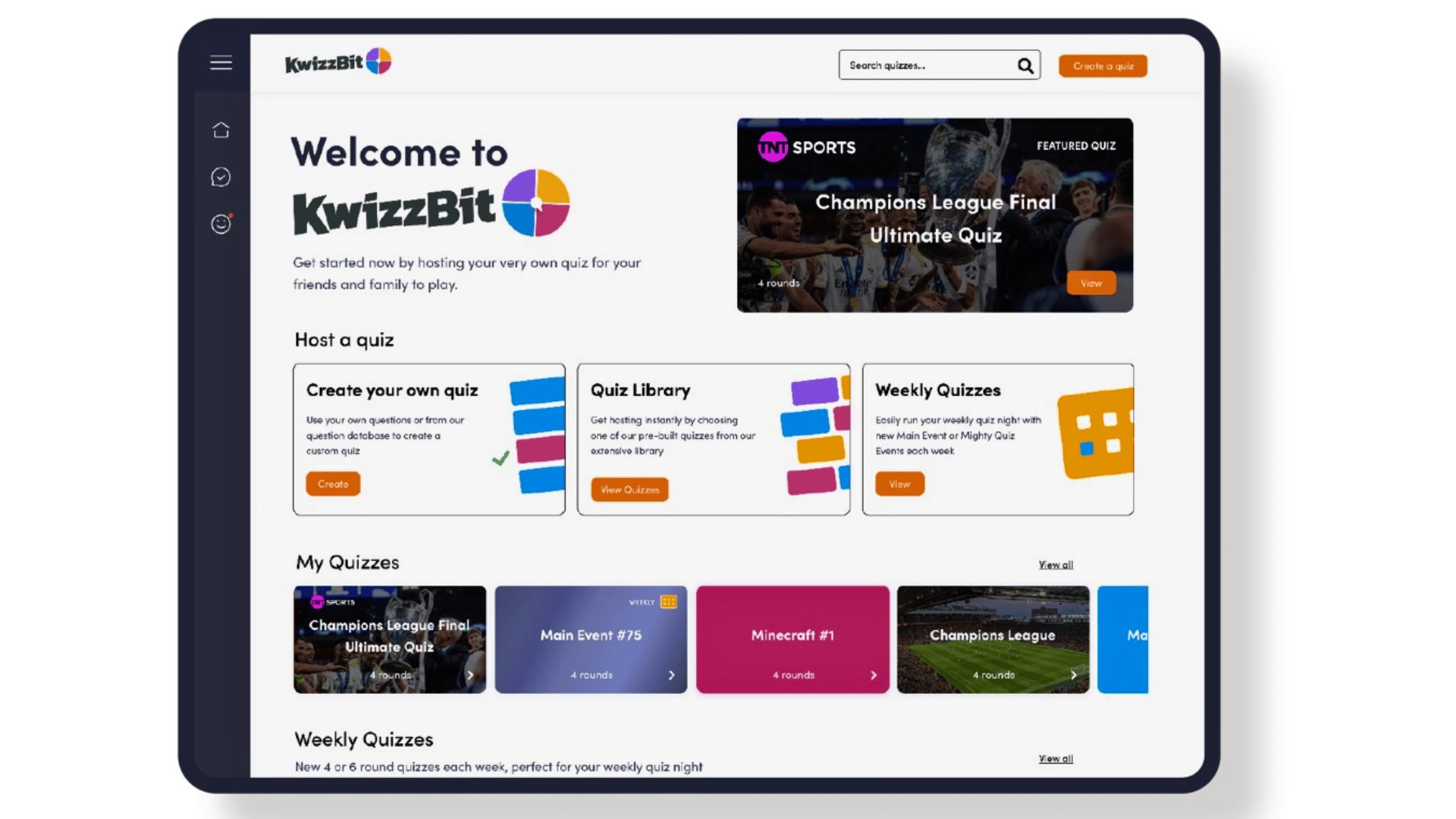 KwizzBit Dashboard Image KwizzBit Dashboard Image
